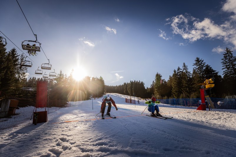 Bestes Winterwetter beim Ski Alpin. Foto: SOD / Jo Henker