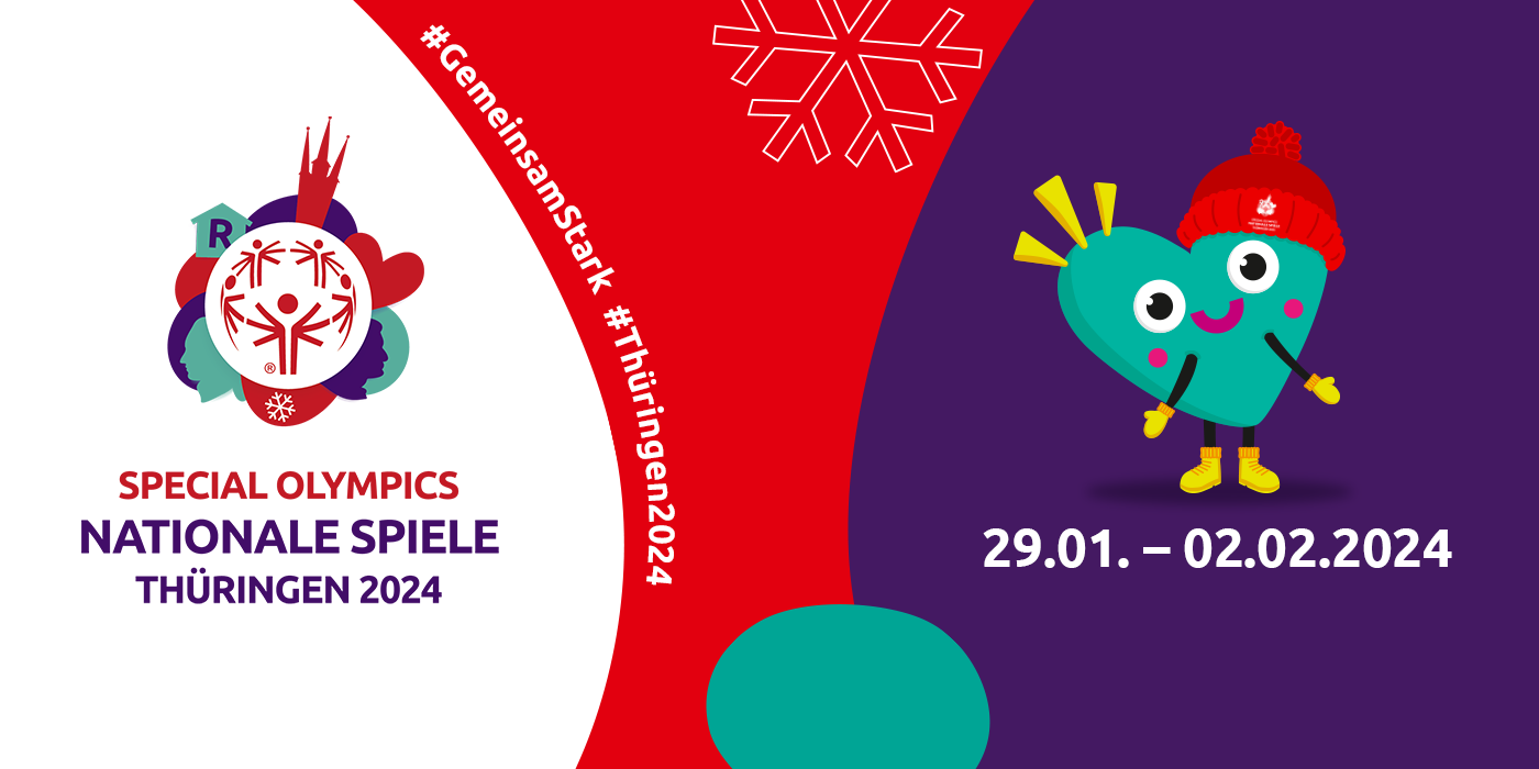 Special Olympics Nationale Spiele Thüringen 2024 29.01. - 02.02.2024 #gemeinsamstark #thüringen2024 Maskottchen Unity